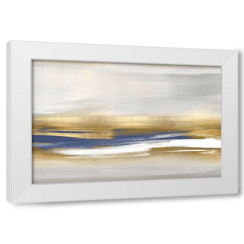 Gold Rush Blue I White Modern Wood Framed Art Print by Messina, Jake