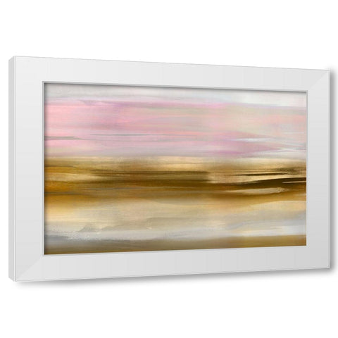 Gold Rush Pink Blush I White Modern Wood Framed Art Print by Messina, Jake