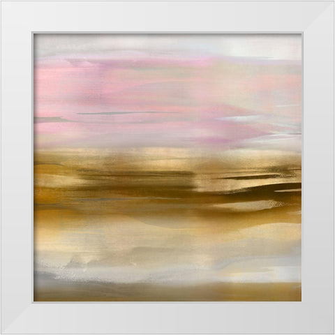 Gold Rush Pink Blush IIa White Modern Wood Framed Art Print by Messina, Jake