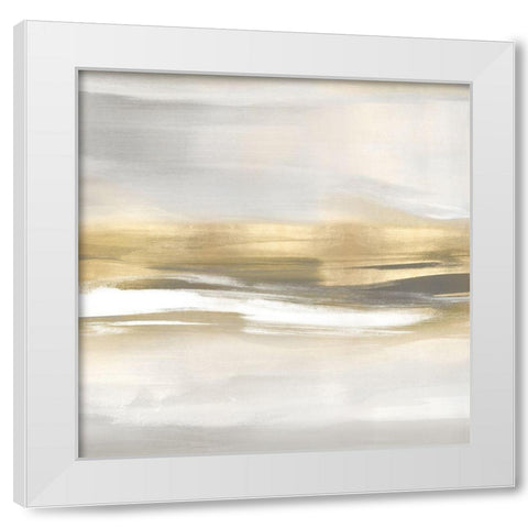 Highlight Gold II White Modern Wood Framed Art Print by Messina, Jake
