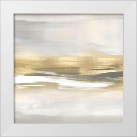 Highlight Gold II White Modern Wood Framed Art Print by Messina, Jake