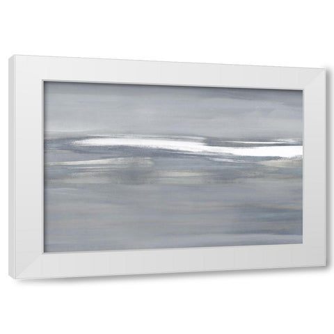 Highlight on Gray I White Modern Wood Framed Art Print by Messina, Jake