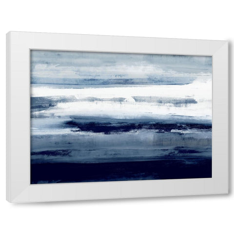 Indigo Passage I White Modern Wood Framed Art Print by Messina, Jake