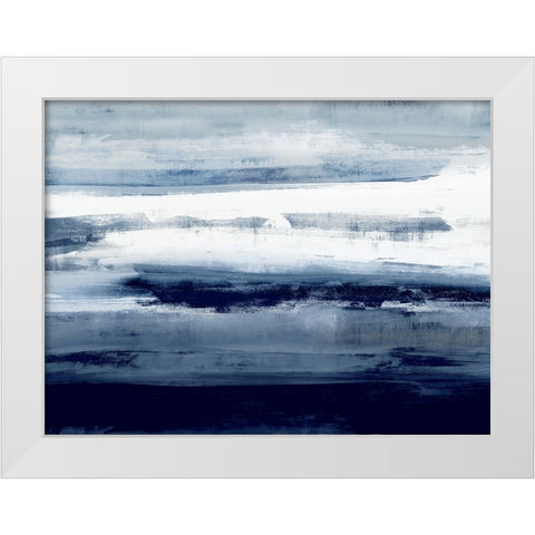 Indigo Passage I White Modern Wood Framed Art Print by Messina, Jake