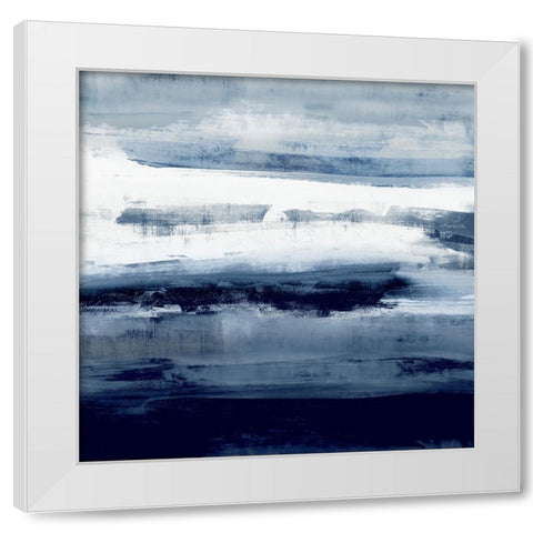 Indigo Passage II White Modern Wood Framed Art Print by Messina, Jake