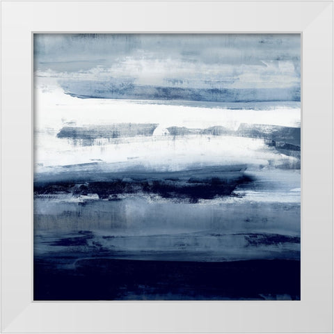 Indigo Passage II White Modern Wood Framed Art Print by Messina, Jake