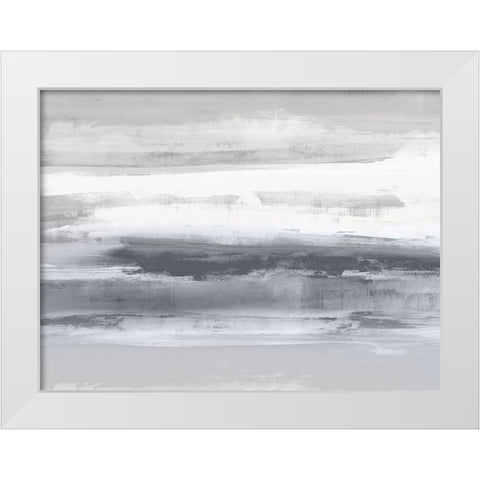 Gray Passage I White Modern Wood Framed Art Print by Messina, Jake