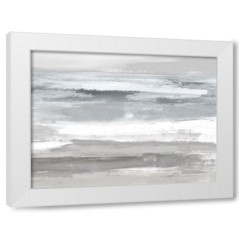 Neutral Passage White Modern Wood Framed Art Print by Messina, Jake