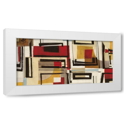 Geometry White Modern Wood Framed Art Print by Gillen, Sophie