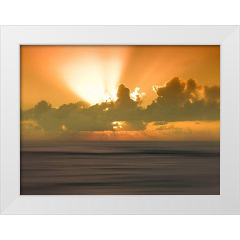 USA, Hawaii, Kauai, sunset White Modern Wood Framed Art Print by Plank, Savanah