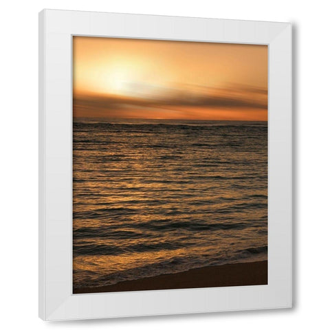 USA, Hawaii, Kauai, sunset White Modern Wood Framed Art Print by Plank, Savanah