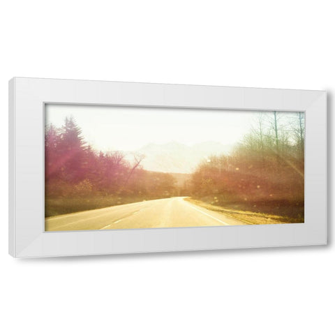 Alsaska Roadtrip White Modern Wood Framed Art Print by Plank, Savanah