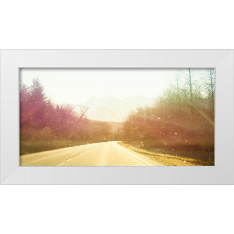 Alsaska Roadtrip White Modern Wood Framed Art Print by Plank, Savanah