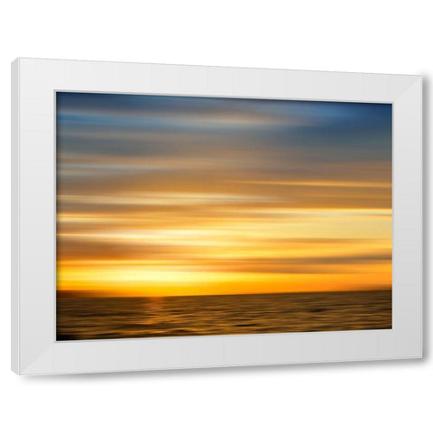 Ketchikan sunset White Modern Wood Framed Art Print by Plank, Savanah