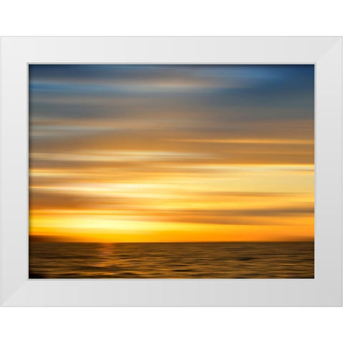 Ketchikan sunset White Modern Wood Framed Art Print by Plank, Savanah