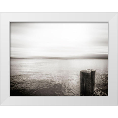 USA, Seattle, view from Alki b White Modern Wood Framed Art Print by Plank, Savanah