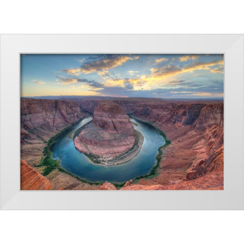 Grand Canyon Sunset White Modern Wood Framed Art Print by Bennion, Scott