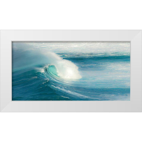 Jaws - Maui White Modern Wood Framed Art Print by Bennion, Scott