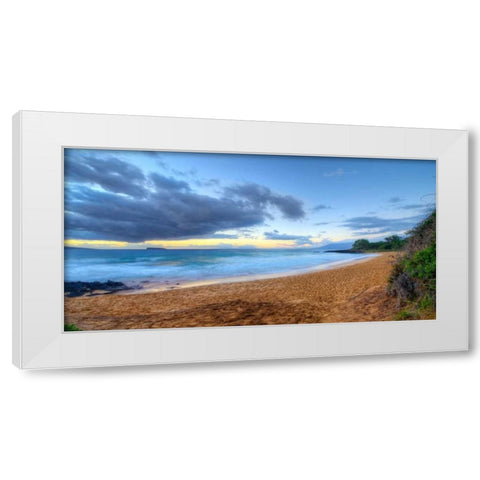 Little Beach - Maui White Modern Wood Framed Art Print by Bennion, Scott