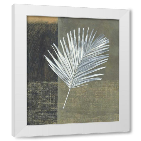 Kentia White Modern Wood Framed Art Print by Peterson, Steve