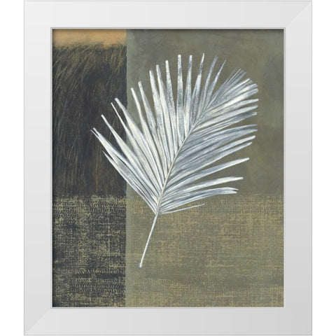 Kentia White Modern Wood Framed Art Print by Peterson, Steve