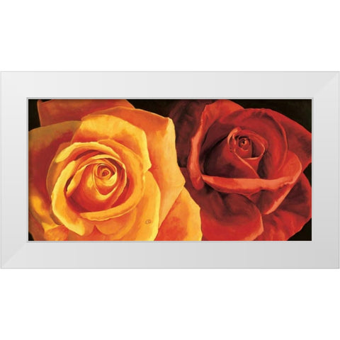 Armonia e dolcezza White Modern Wood Framed Art Print by Re, Stefania