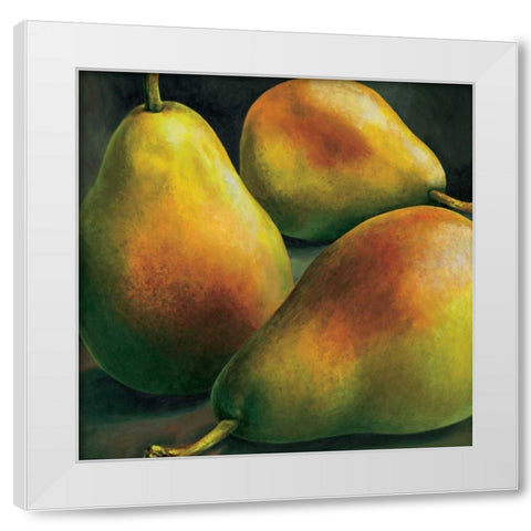 Tre pere White Modern Wood Framed Art Print by Mottinelli, Stefania