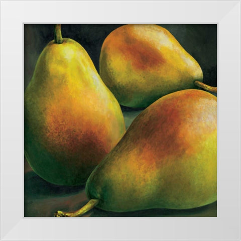 Tre pere White Modern Wood Framed Art Print by Mottinelli, Stefania