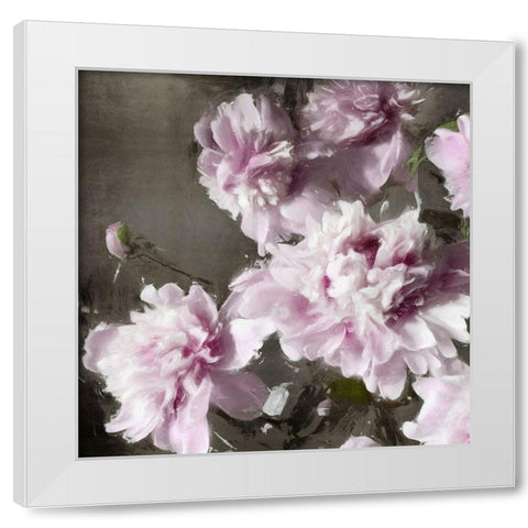 Peonies Bouquet II White Modern Wood Framed Art Print by Sullivan, Shawna
