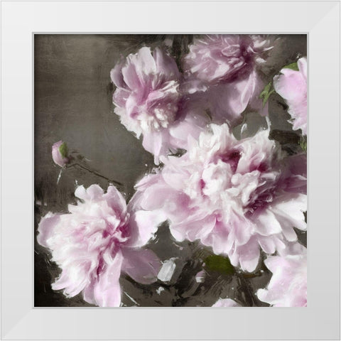 Peonies Bouquet II White Modern Wood Framed Art Print by Sullivan, Shawna