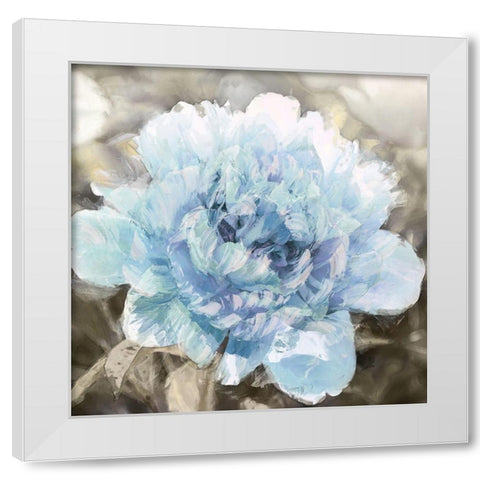 Solo Blue I White Modern Wood Framed Art Print by Sullivan, Shawna