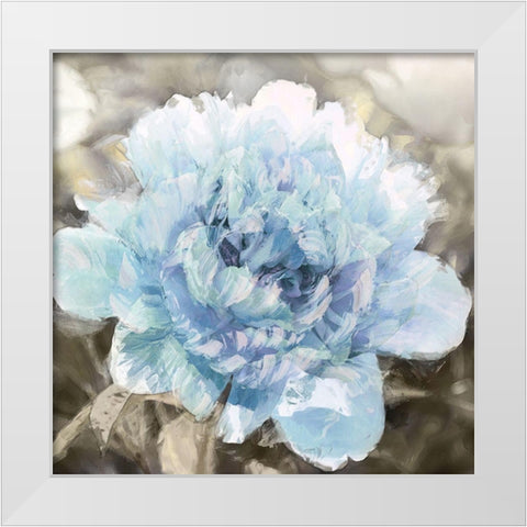 Solo Blue I White Modern Wood Framed Art Print by Sullivan, Shawna