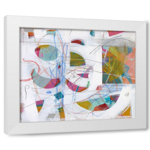 Ocean Fragments White Modern Wood Framed Art Print by Stevenett, Diane
