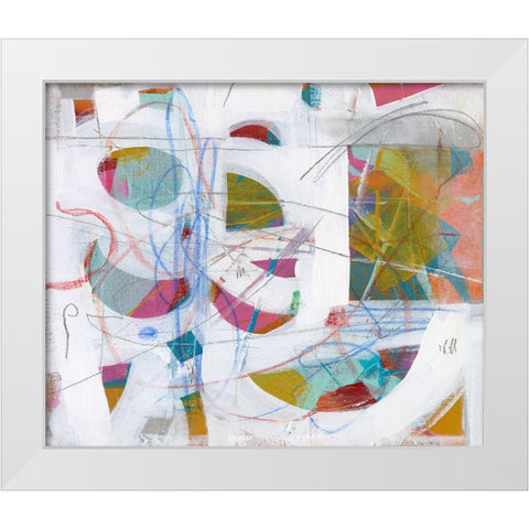 Ocean Fragments White Modern Wood Framed Art Print by Stevenett, Diane