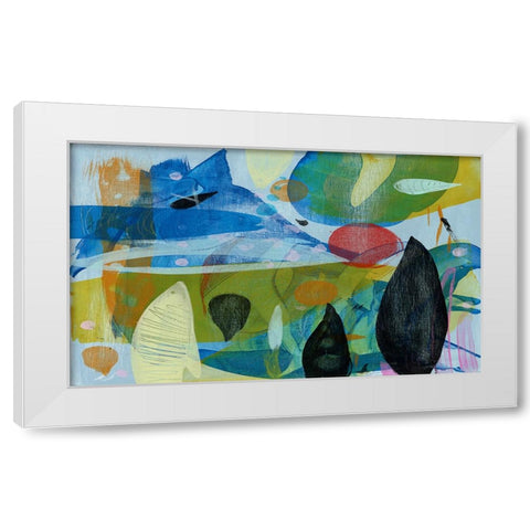 Under the Red Sun White Modern Wood Framed Art Print by Stevenett, Diane