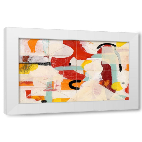 Resting White Modern Wood Framed Art Print by Stevenett, Diane