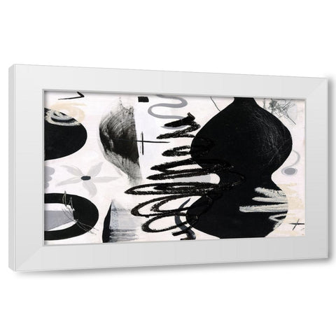 Vase With Flower White Modern Wood Framed Art Print by Stevenett, Diane