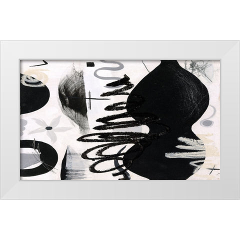 Vase With Flower White Modern Wood Framed Art Print by Stevenett, Diane