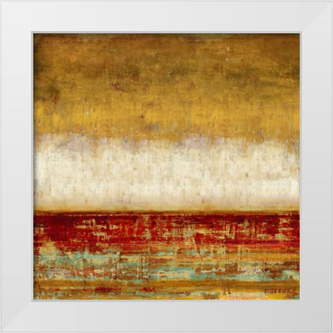 On the Horizon White Modern Wood Framed Art Print by Hamilton, Taylor