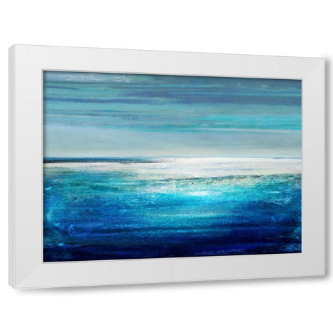 Reflection on the Horizon II White Modern Wood Framed Art Print by Hamilton, Taylor
