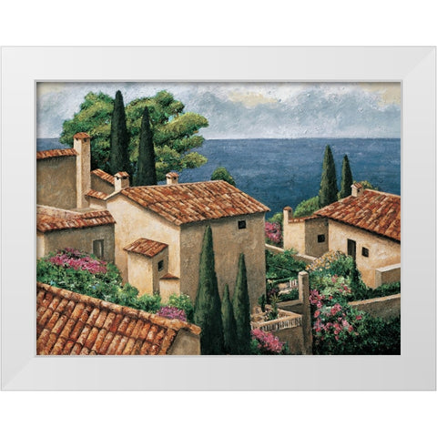 Del Mar Vista White Modern Wood Framed Art Print by Young, Thomas