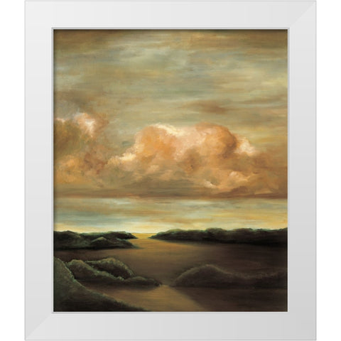Light and Shadows II White Modern Wood Framed Art Print by Mitchell, Todd
