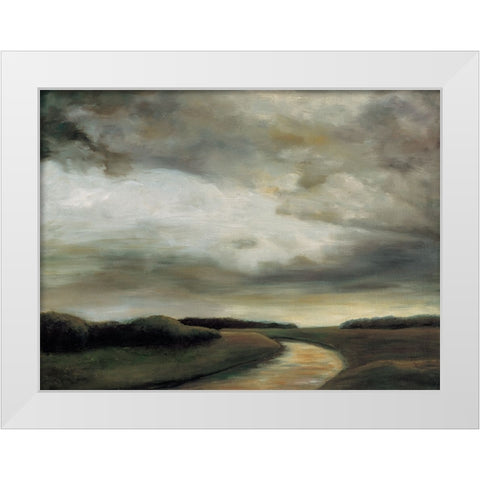 Light on the Water I White Modern Wood Framed Art Print by Mitchell, Todd