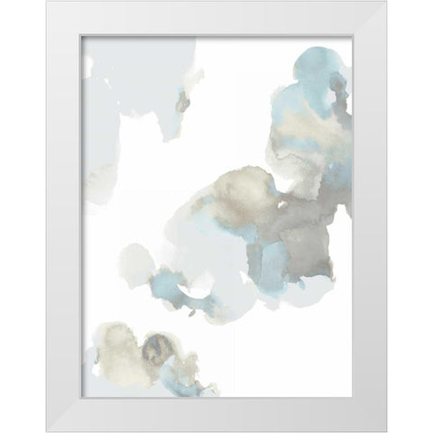 Elevate I White Modern Wood Framed Art Print by Mitchell, Lauren
