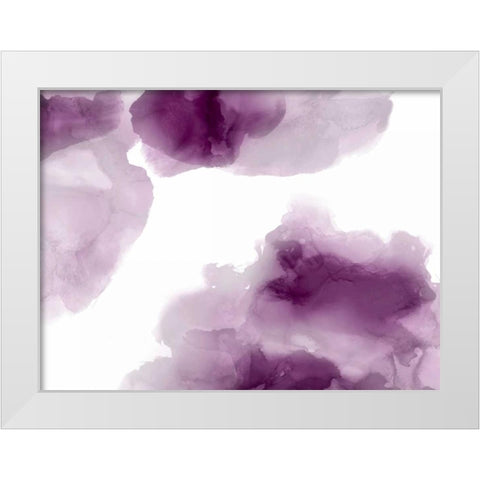 Elevate in Amethyst White Modern Wood Framed Art Print by Mitchell, Lauren