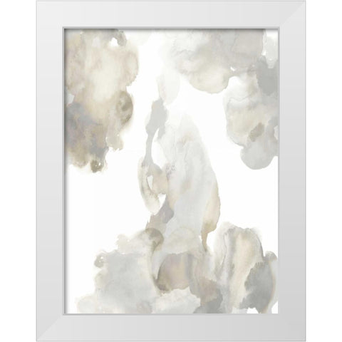 Elevate in Grey I White Modern Wood Framed Art Print by Mitchell, Lauren