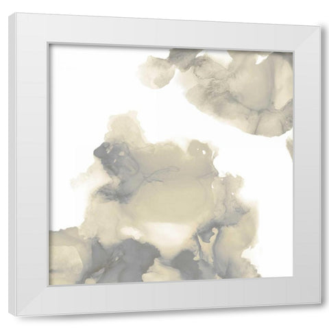 Elevate in Grey II White Modern Wood Framed Art Print by Mitchell, Lauren