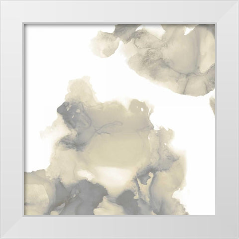 Elevate in Grey II White Modern Wood Framed Art Print by Mitchell, Lauren