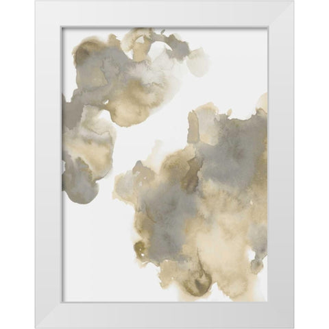 Elevate in Neutral I White Modern Wood Framed Art Print by Mitchell, Lauren