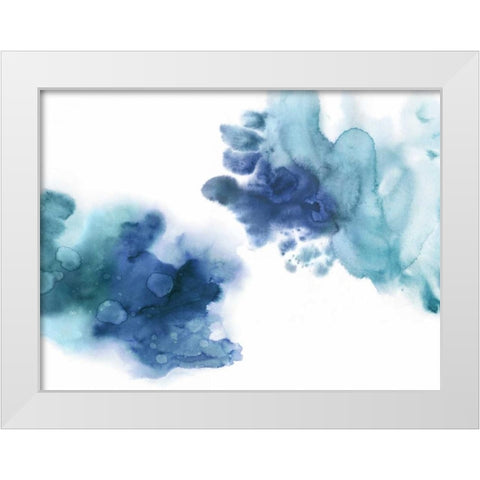 Tempting in Blue White Modern Wood Framed Art Print by Mitchell, Lauren